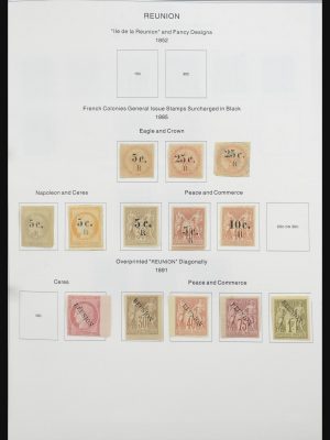 Stamp collection 32064 Réunion 1885-1974.