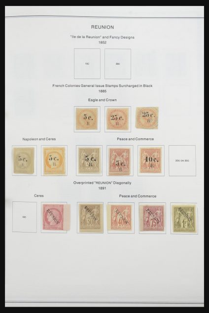 Stamp collection 32064 Réunion 1885-1974.