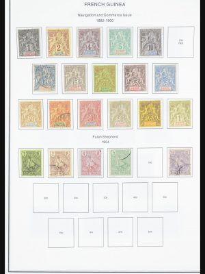 Stamp collection 32067 French Guinee 1892-1998.