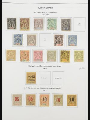 Stamp collection 32068 Ivory coast 1892-1944.