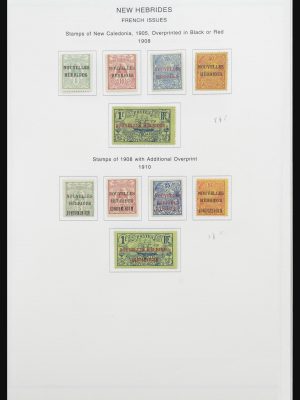 Stamp collection 32077 New Hebrides 1908-1979.