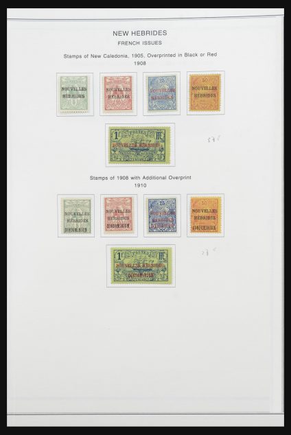 Stamp collection 32077 New Hebrides 1908-1979.