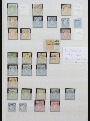 Stamp collection 32097 France classic cancels.