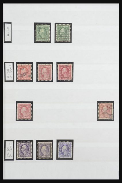 Stamp collection 32098 USA 1913-1922.