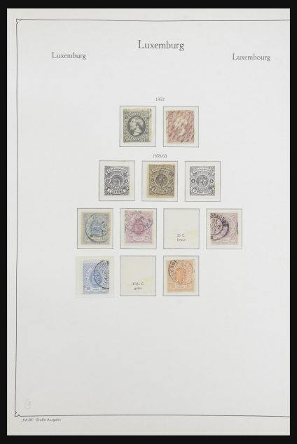 Stamp collection 32119 Luxembourg 1852-1973.