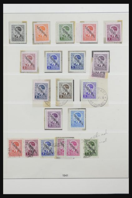 Stamp collection 32142 German occupation Serbia 1939-1945.