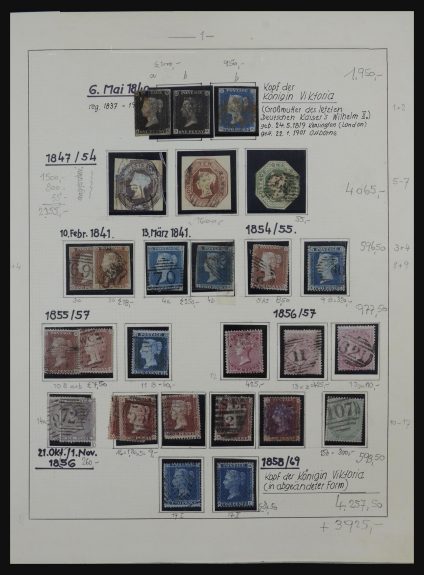 Stamp collection 32154 Great Britain 1840-1980.