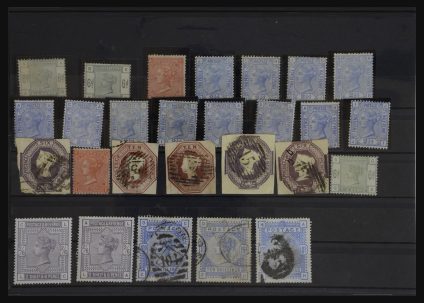 Stamp collection 32160 Great Britain 1847-1910.