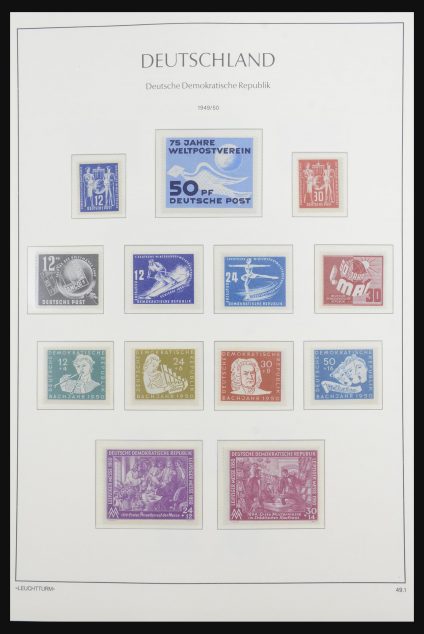 Stamp collection 32165 DDR 1949-1990.