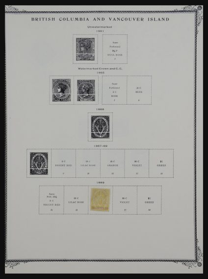 Stamp collection 32169 Canada and provinces 1869-1963.