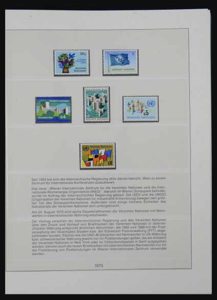 Stamp collection 32192 United Nations Vienna 1979-2014.