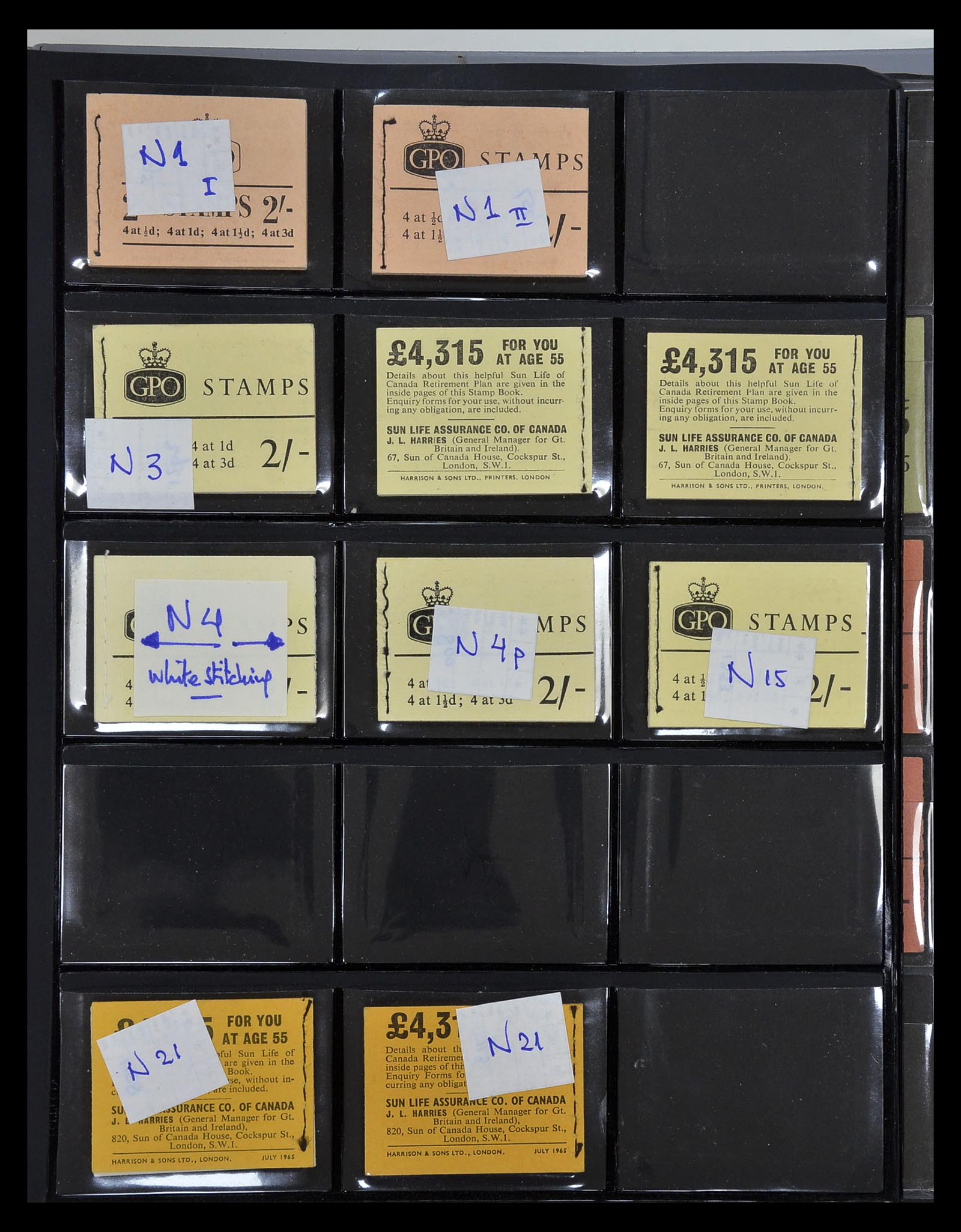 34871 Great Britain stamp booklets 19532018! The Stamp Group Over