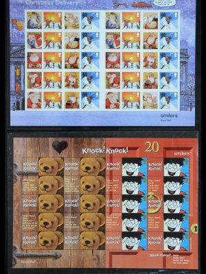 36357 Great Britain Post Office label (smiler) sheets 2002-2016.