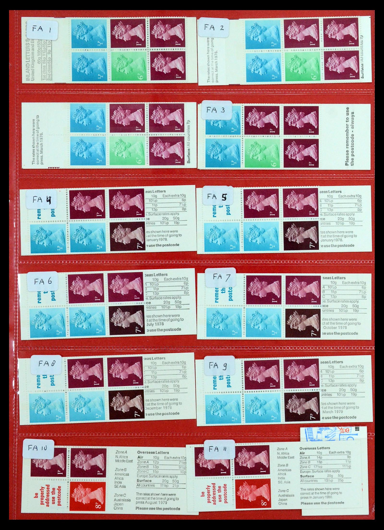 36368 Great Britain stamp booklets 19762000. The Stamp Group Over