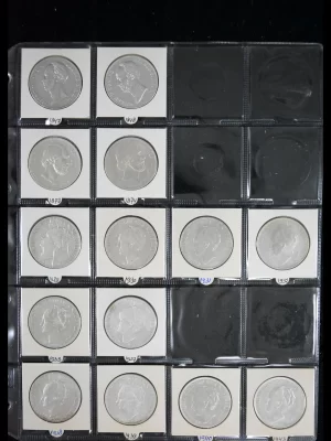 41470 Netherlands silver coins 1847-1943.