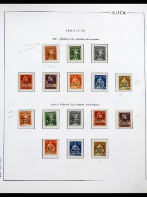 41608 Switzerland service overprints complete 1918-2000.
