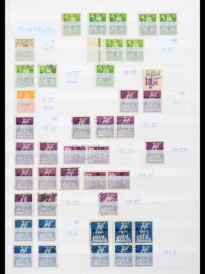 42121 German Reich plate faults 1900-1942.